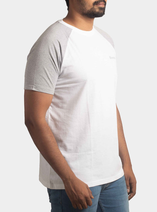 Mens Raglan Sleeve T Shirt White