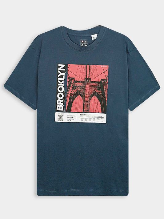 Mens Printed T Shirt Black
