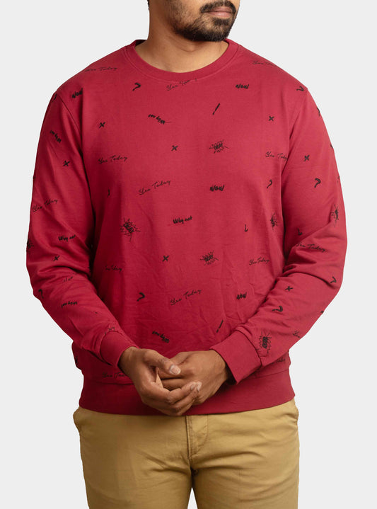 Mens Crew Neck Slim Fit Pullover