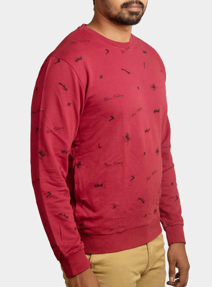 Mens Crew Neck Slim Fit Pullover