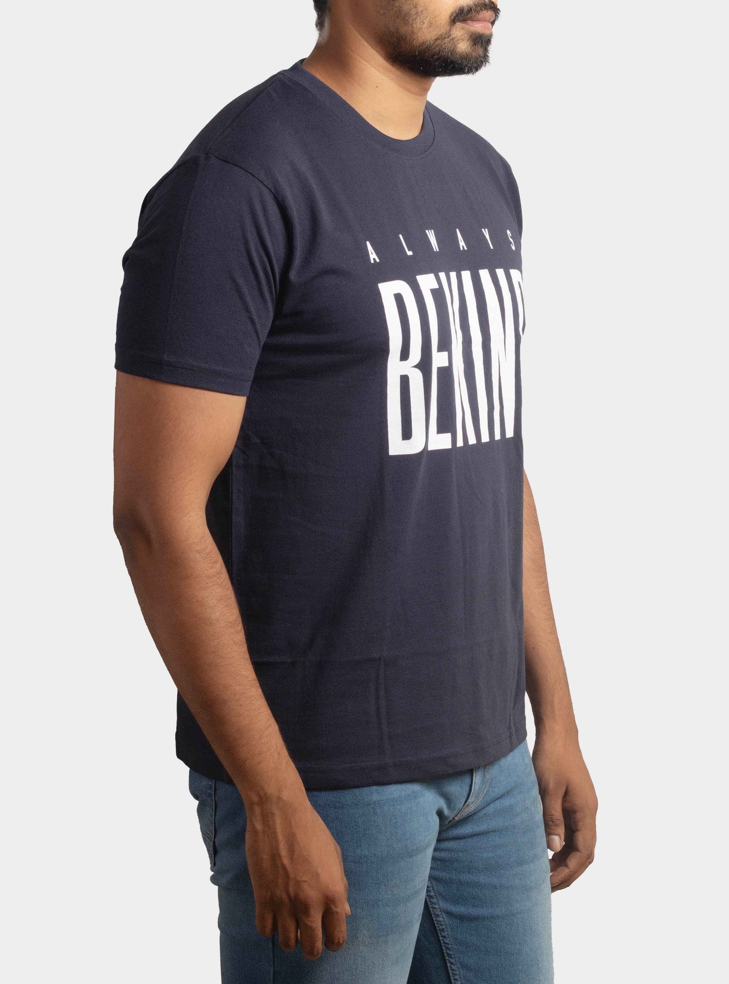 Mens Printed T Shirt Blue