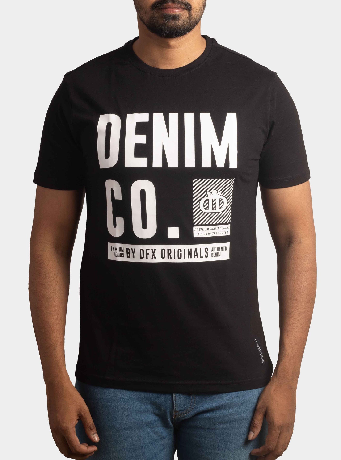 Mens Printed T Shirt Black