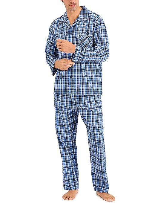 Men's Plain Weave Pajama Set