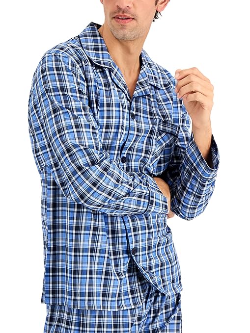 Men's Plain Weave Pajama Set