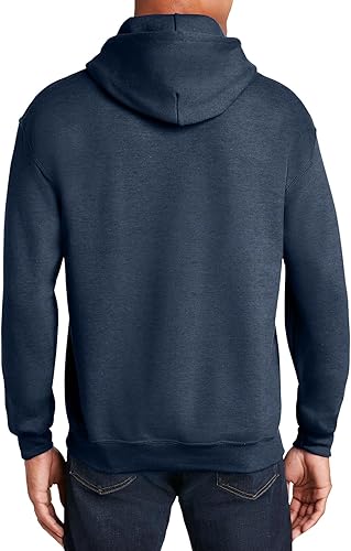 Mens Hooded Pullover Sweatshirt Navy