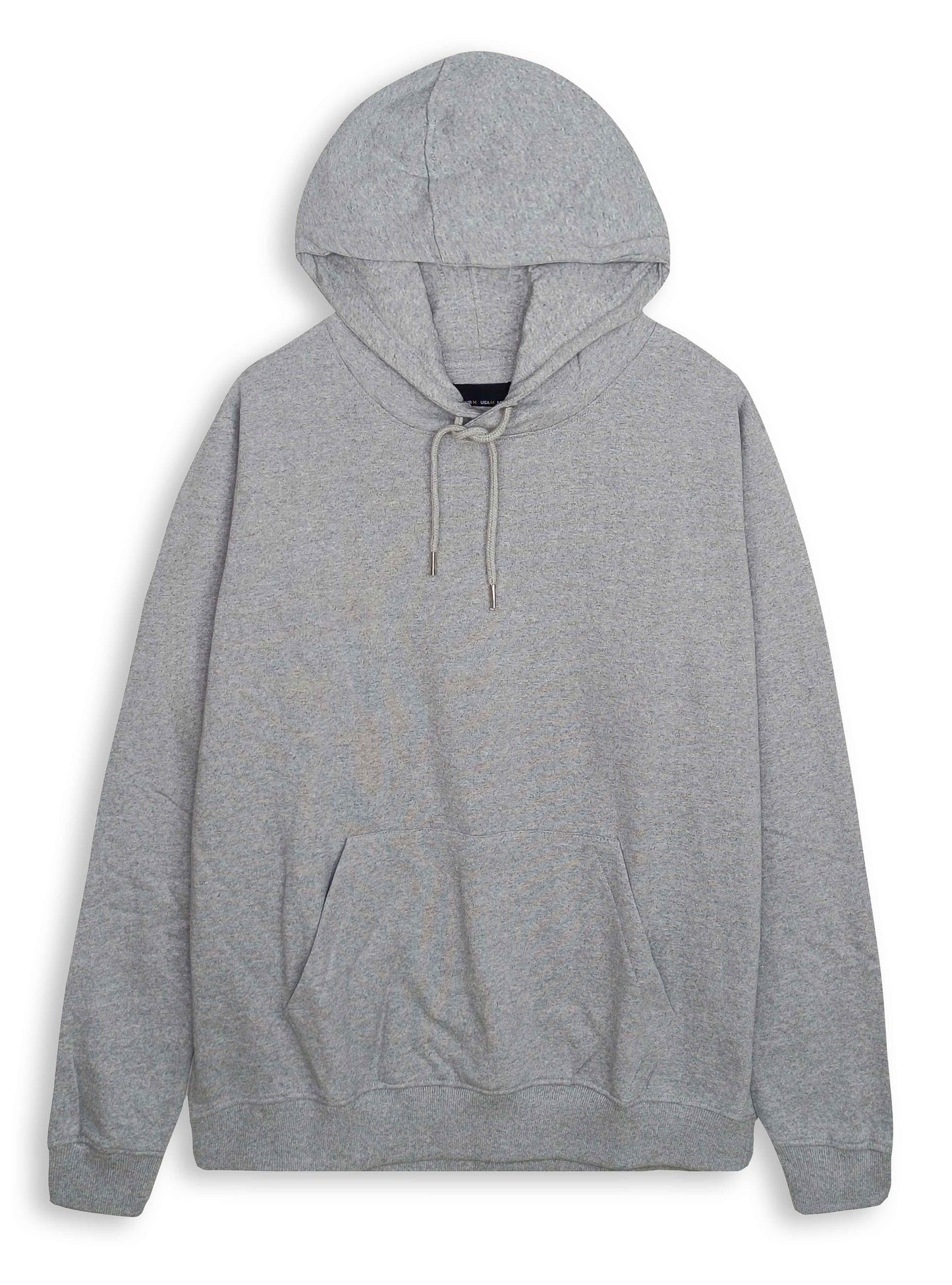 Mens Hooded Pullover Sweatshirt Grey