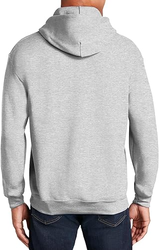 Mens Hooded Pullover Sweatshirt Grey