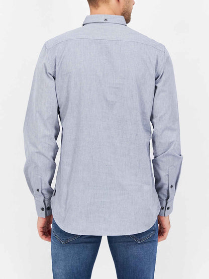 Mens Woven Long Sleeve Shirt