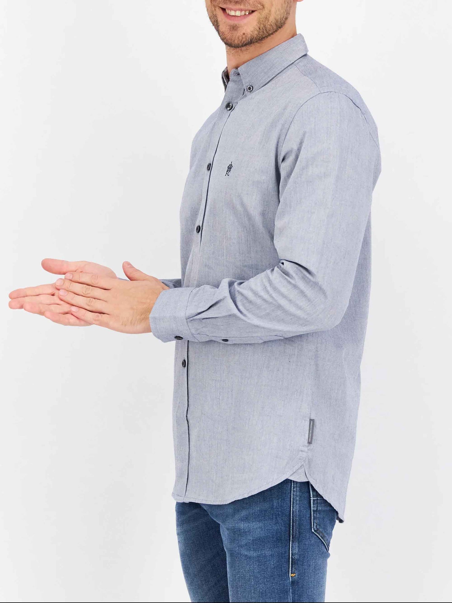 Mens Woven Long Sleeve Shirt