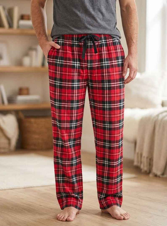 Mens Woven Flannel Pants