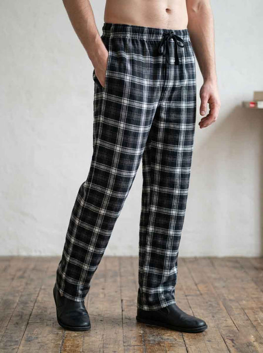 Mens Woven Flannel Pants
