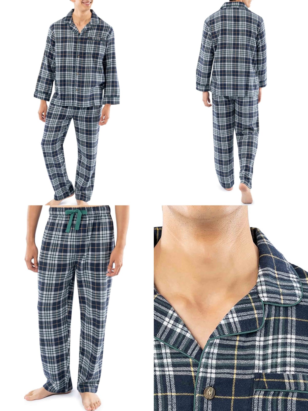 Men's Flannel Pajama 2 Piece Set