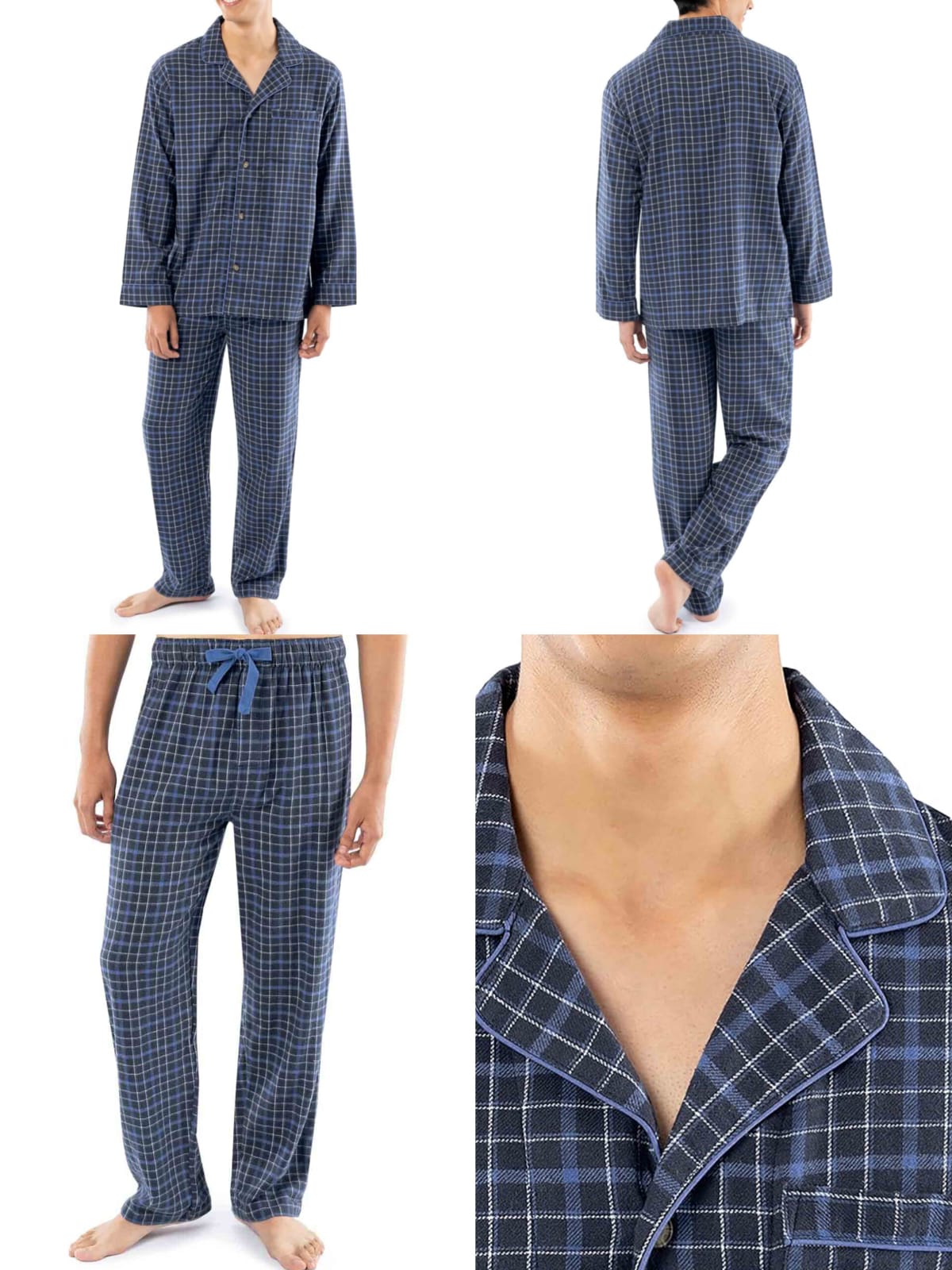 Men's Flannel Pajama 2 Piece Set