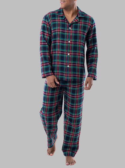 Men's Flannel Pajama 2 Piece Set