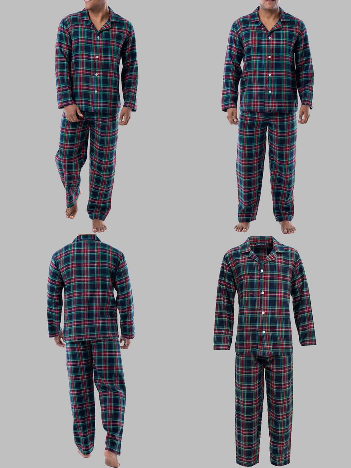 Men's Flannel Pajama 2 Piece Set