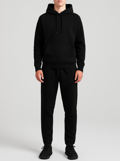 Men's French Terry Black Jogging Set