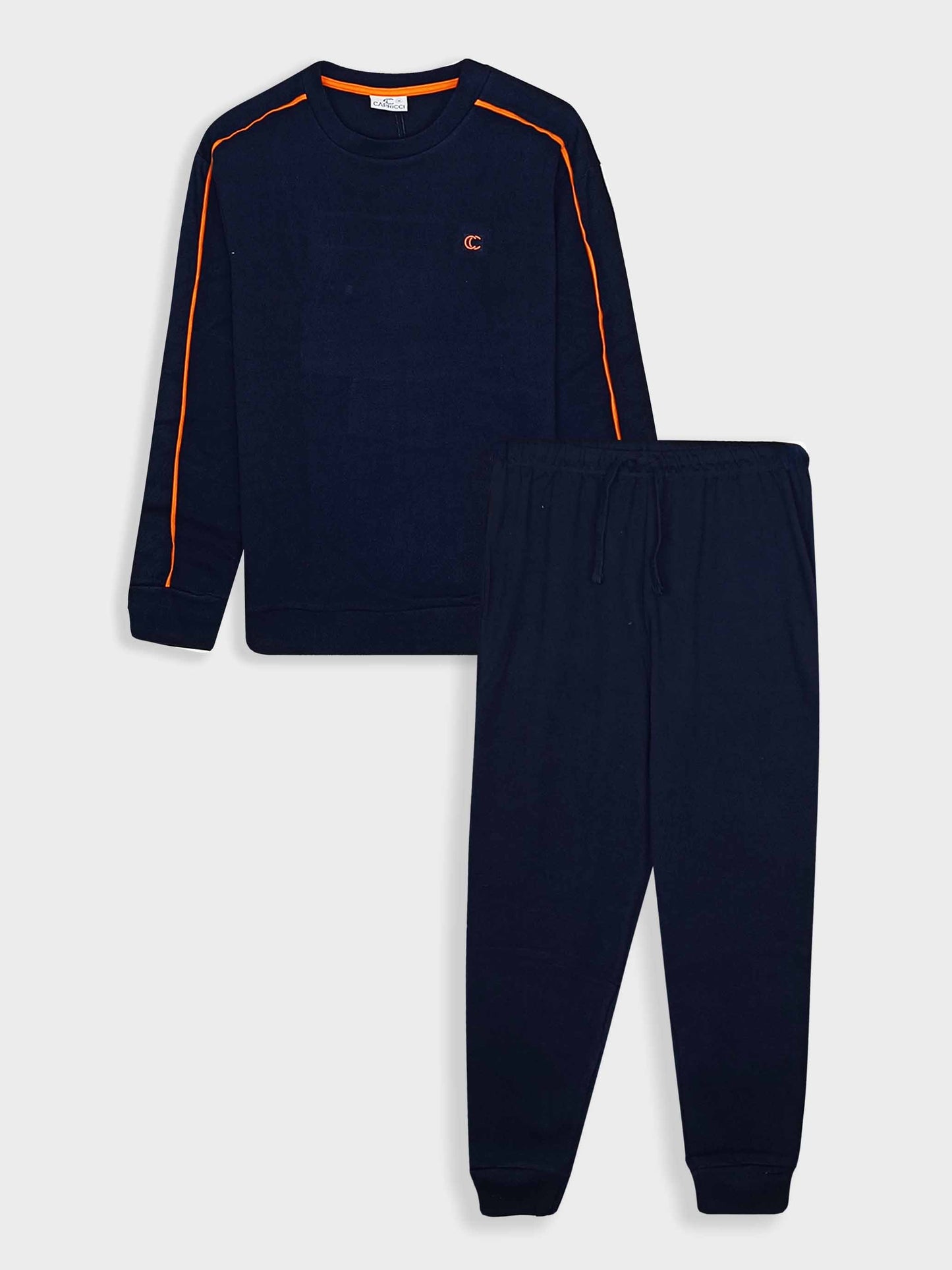 Mens's Interlock Winter Navy Pyjama Set Box Pack