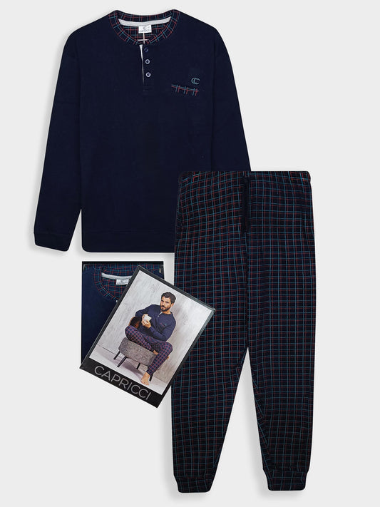 Mens's Interlock Winter Pyjama Set Box Pack