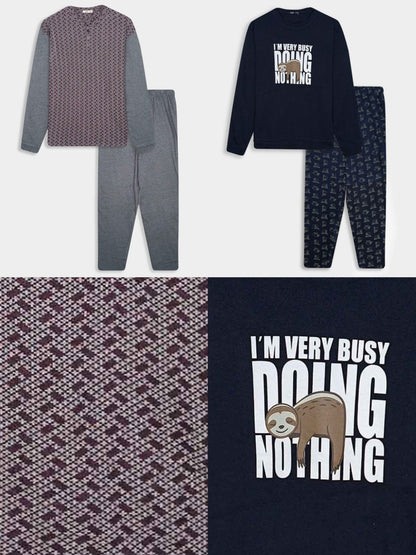 Mens Winter Pyjama Sets