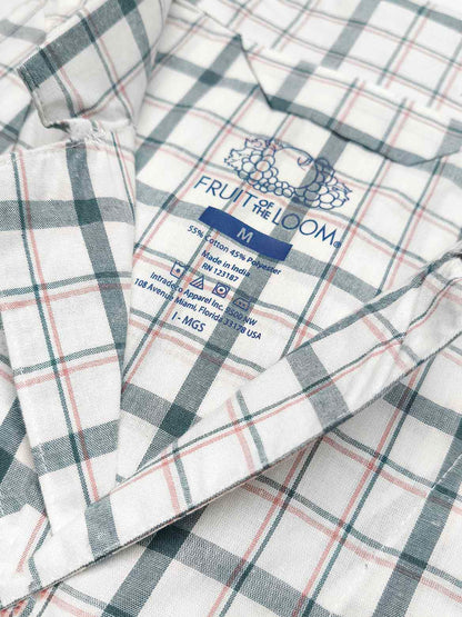 Mens Woven Collar Pyjama Set