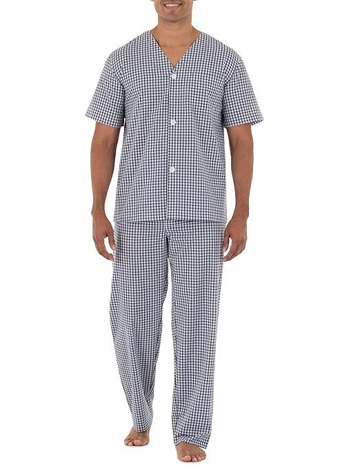 FOTL Mens Woven Pyjama Sets