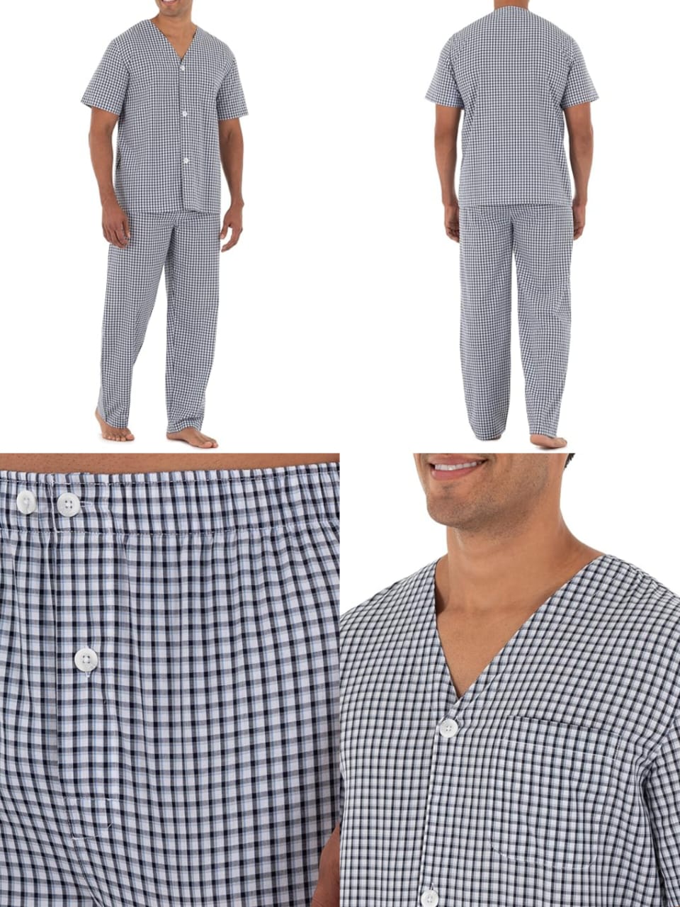 FOTL Mens Woven Pyjama Set