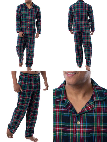 Men's Flannel Pajama 2 Piece Set