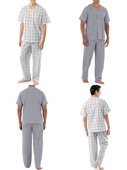 FOTL Mens Woven Pyjama Sets