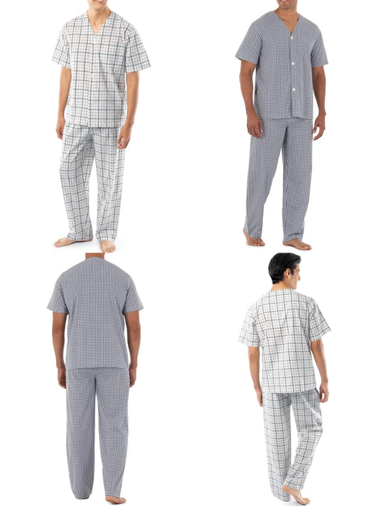 FOTL Mens Woven Pyjama Sets