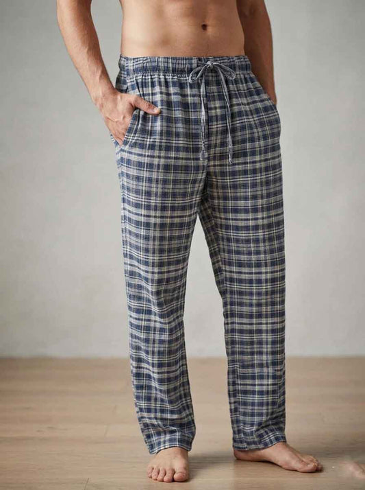 Mens Woven Flannel Pants