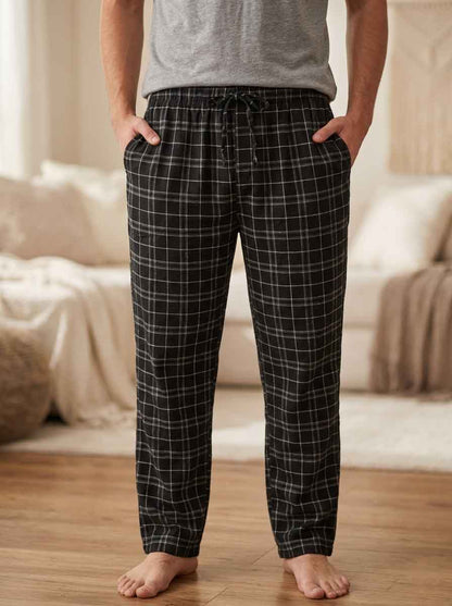 Mens Woven Flannel Pants Mixed Colours