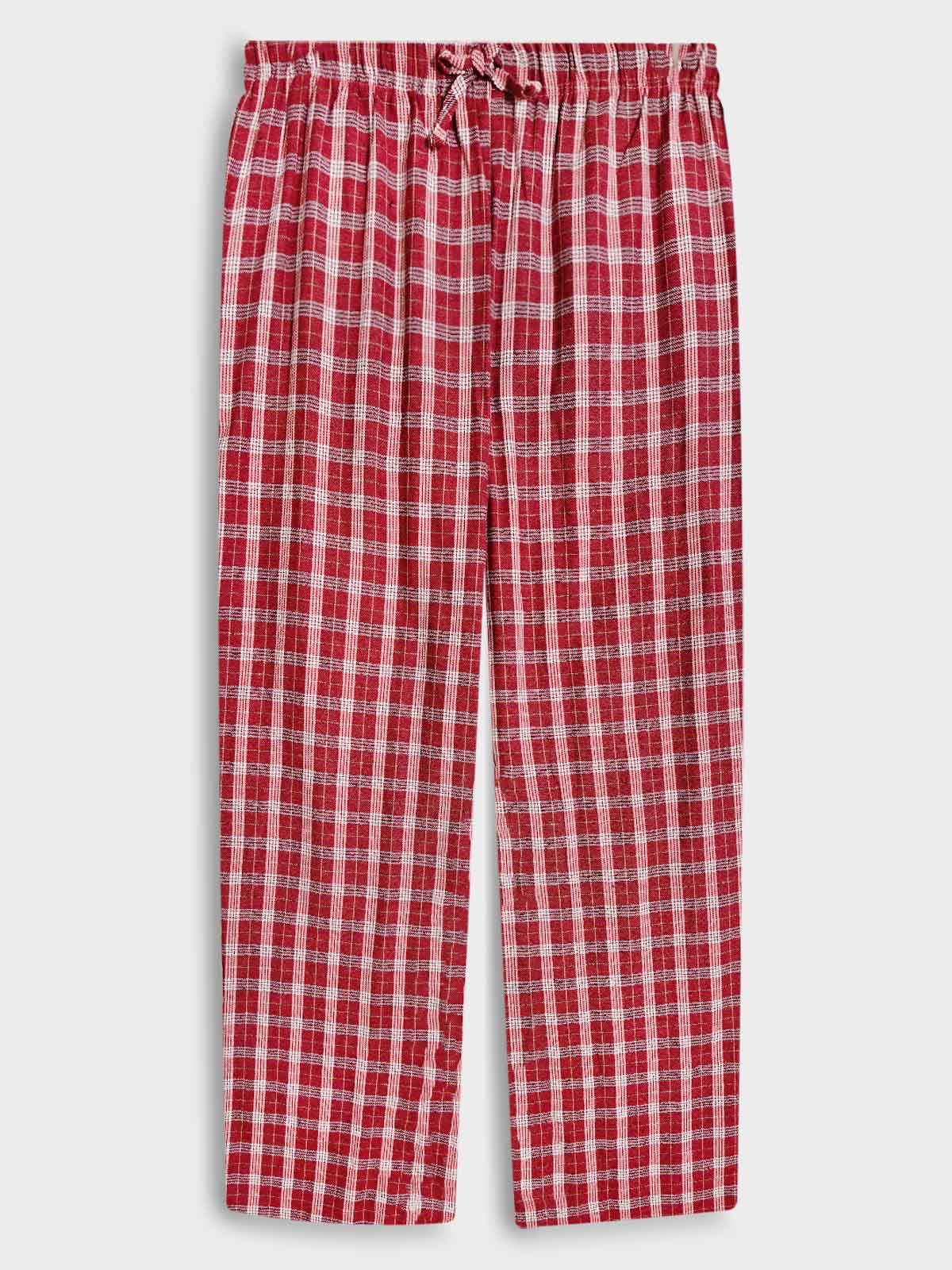 Mens Woven Flannel Pants Mixed Colours