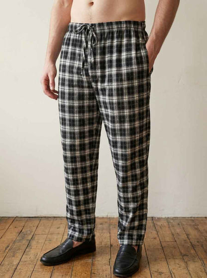 Mens Woven Flannel Pants Mixed Colours
