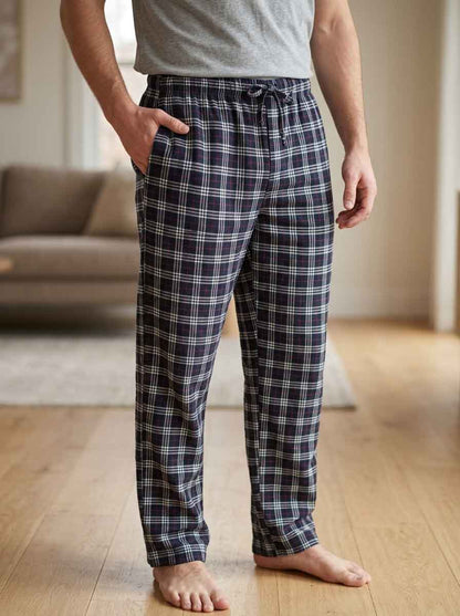 Mens Woven Flannel Pants Mixed Colours