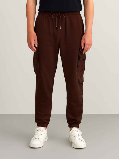 Men's Knit Fleece Cargo Joggers