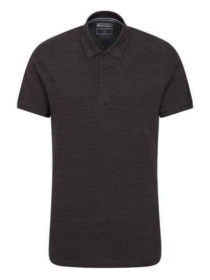 Mens Slub Textured Grey Polo  Shirt