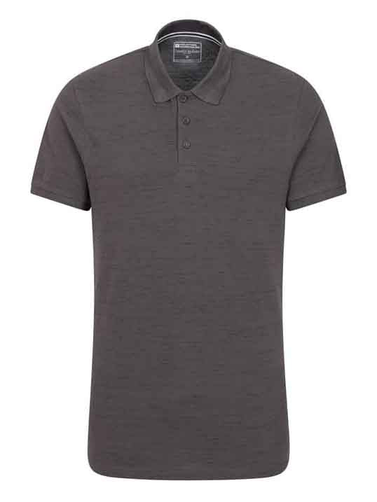 Mens Slub Textured Olive Polo Shirt