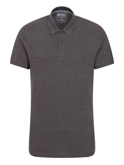 Mens Slub Textured Olive Polo Shirt