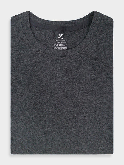 Mens Crew Neck Charcoal T-Shirt