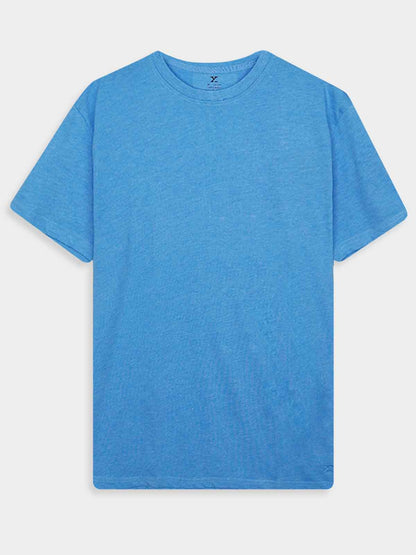 Mens Crew Neck Blue T-Shirt