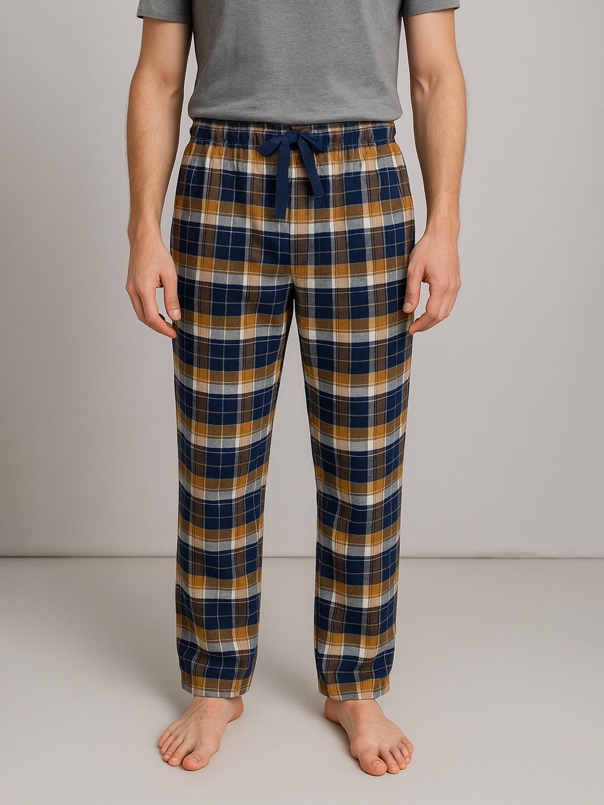 Mens Woven Flannel Pants