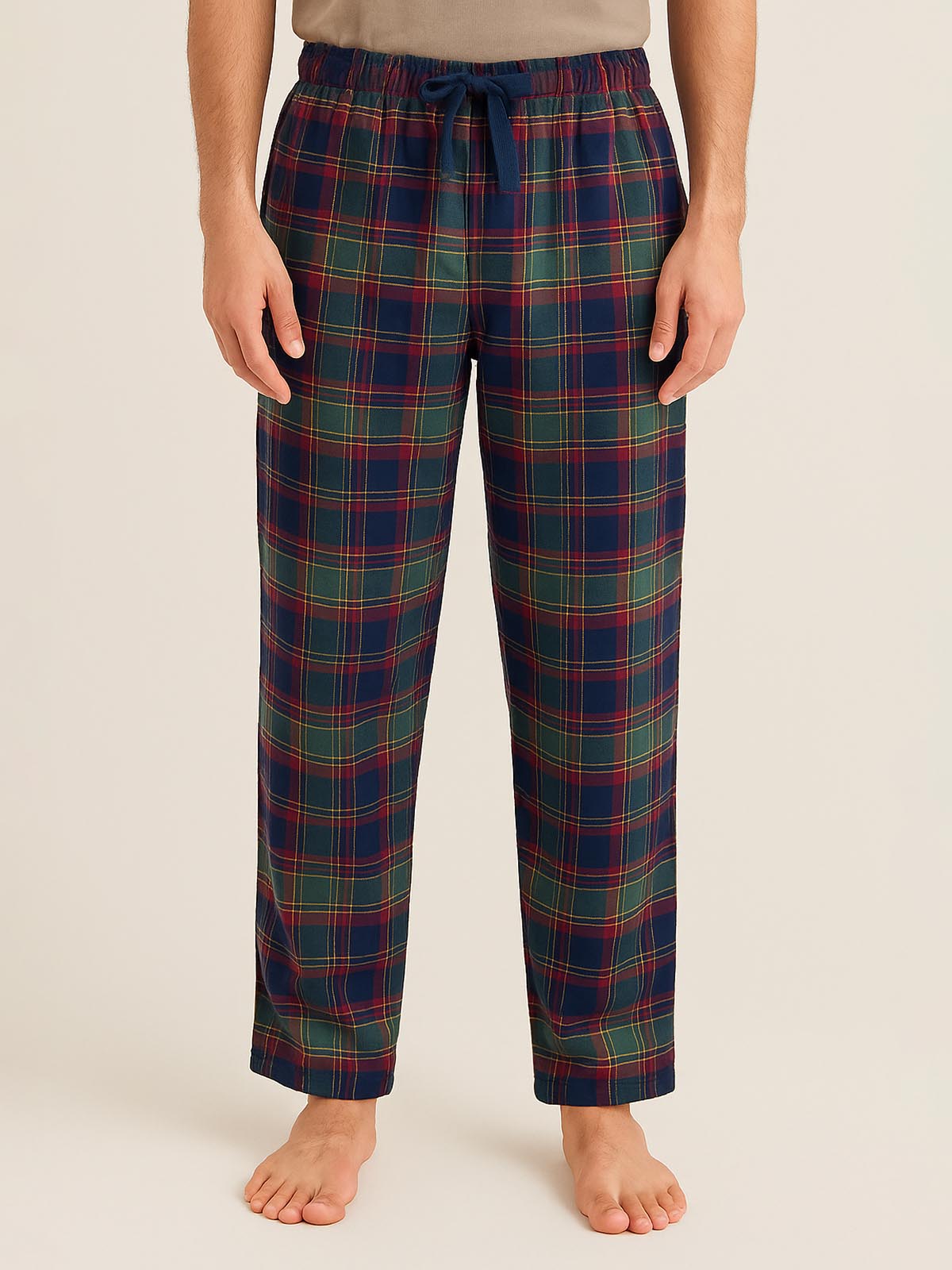 Mens Woven Flannel Pants