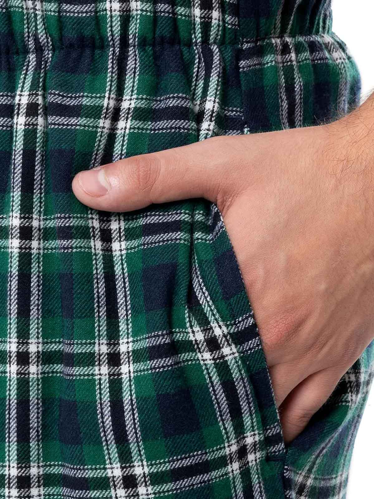 Mens Woven Flannel Pants