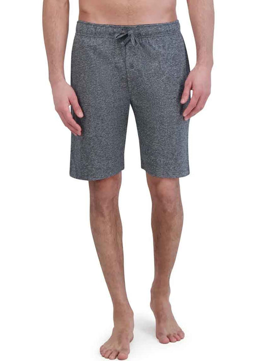 Mens Knit Sleep Shorts Charcoal