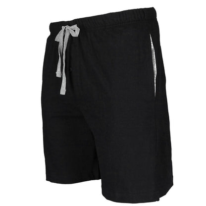 Mens Knit Sleep Shorts Black
