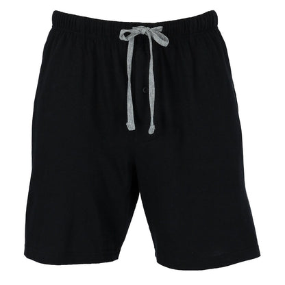 Mens Knit Sleep Shorts Black