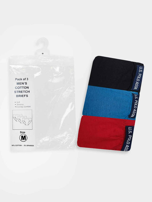 Mens Sretch 3 Pack Briefs