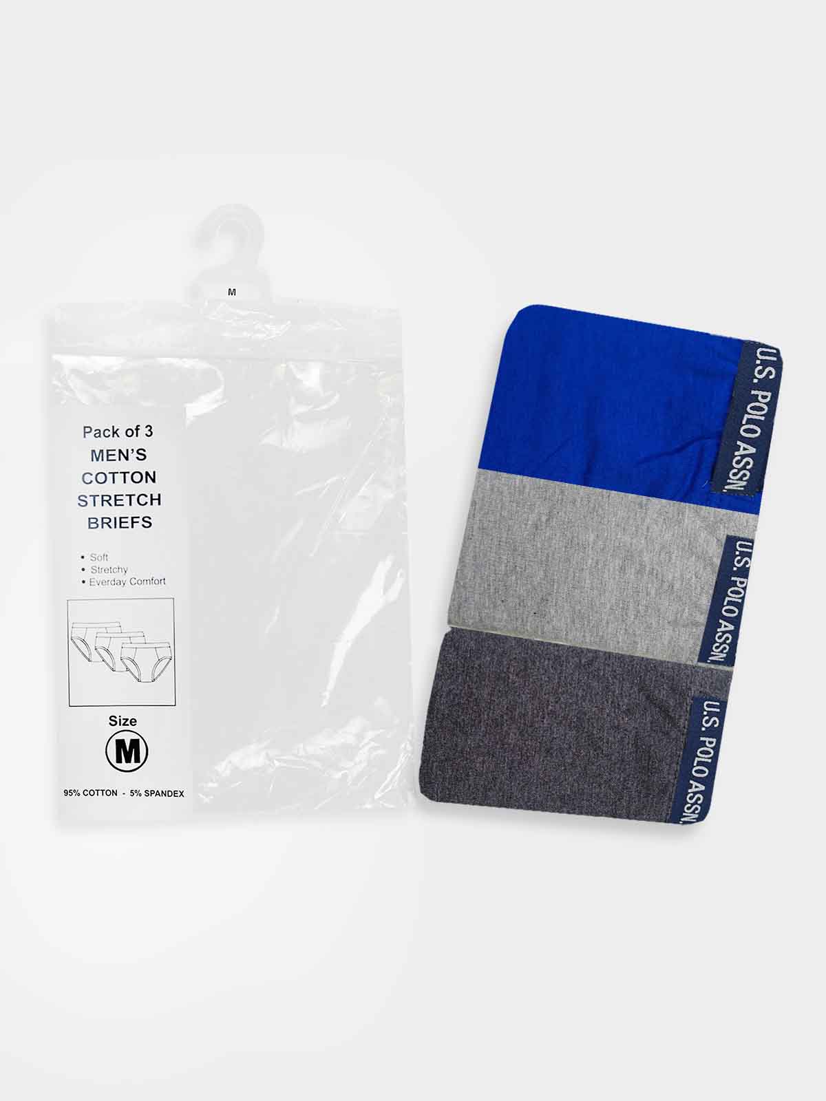 Mens Sretch 3 Pack Briefs