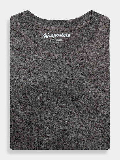 Mens Embossed Charcoal T-Shirt