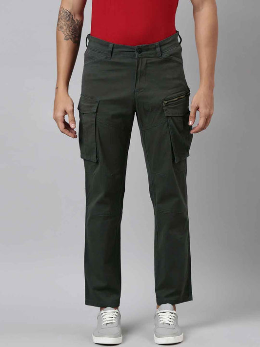 Mens Woven Olive Cargo Pant
